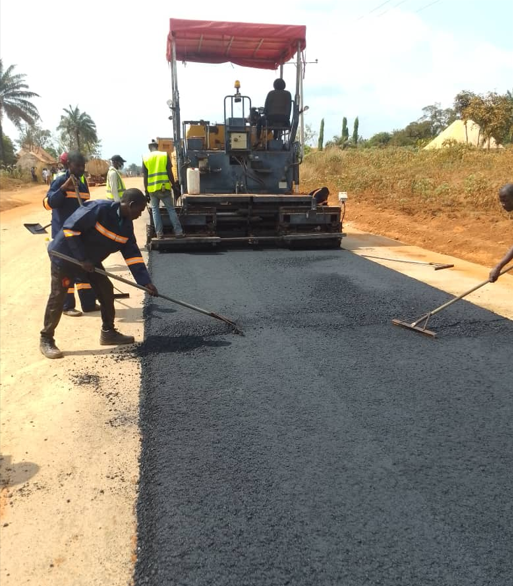 Highway road construction
